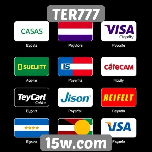Métodos de pagamento disponíveis no TER777